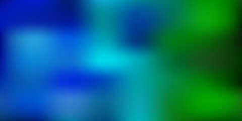 Light blue, green vector blurred pattern.