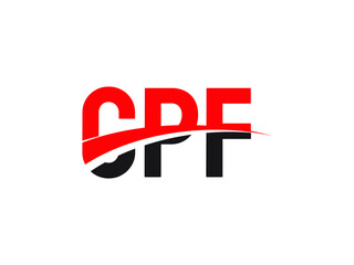 CPF Letter Initial Logo Design Vector Illustration