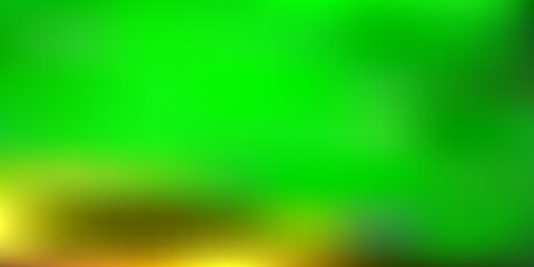 Light green, red vector abstract blur pattern.