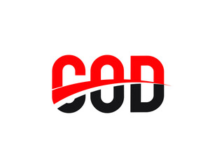 COD Letter Initial Logo Design Vector Illustration