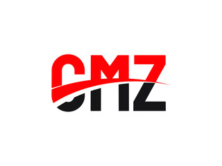 CMZ Letter Initial Logo Design Vector Illustration