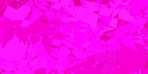 Light Pink vector texture with random triangles.