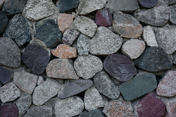 Part of a stone wall, for background or texture. Detail of stone wall