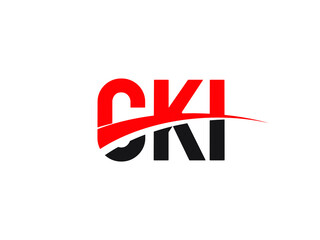 CKI Letter Initial Logo Design Vector Illustration