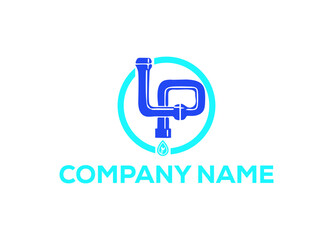 Plumbing Logo or Icon Design Vector Image Template