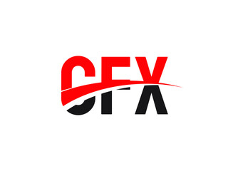 Fototapeta premium CFX Letter Initial Logo Design Vector Illustration