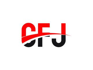 CFJ Letter Initial Logo Design Vector Illustration