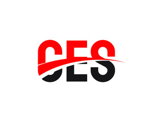 CES Letter Initial Logo Design Vector Illustration