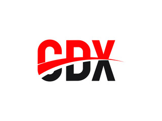CDX Letter Initial Logo Design Vector Illustration