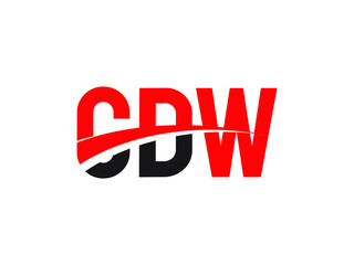 CDW Letter Initial Logo Design Vector Illustration