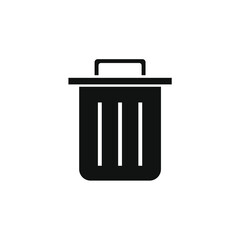 vector image of a trash can