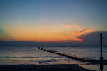 Obraz premium sunset over the sea
