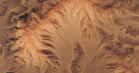 Top view of sand landscape background