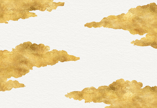 背景 テクスチャ 高級感 金色 金屏風 金紙 年賀状 正月 和紙 和柄 壁紙 筆 アート フレーム