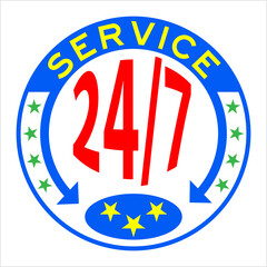 Service 24/7 Icon