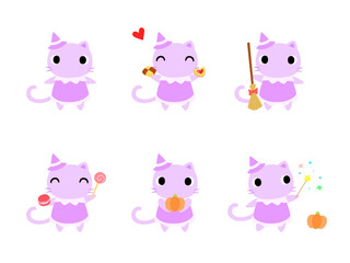 ハロウィンのネコアイコン