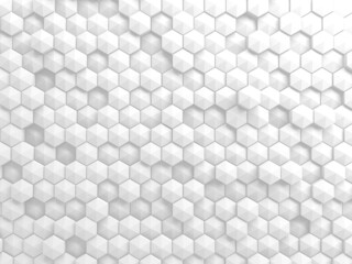 White Geometric Hexagon Abstract Background