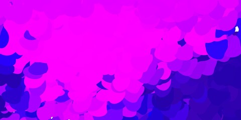 Fototapeta na wymiar Light purple vector background with random forms.