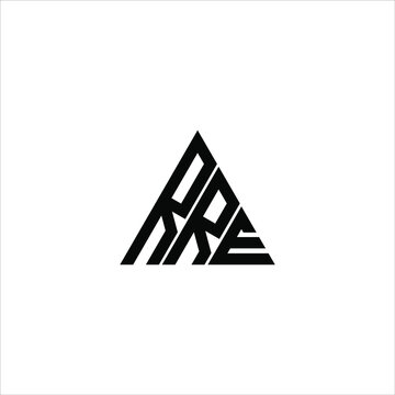 RRE letter logo creative design. RRE unique design