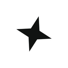 black star vector image