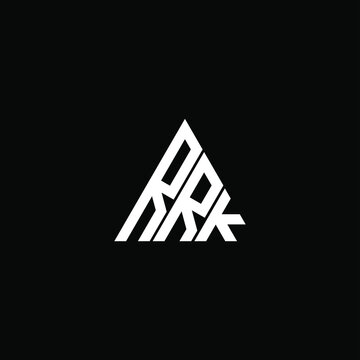 RRK letter logo creative design. RRK unique design