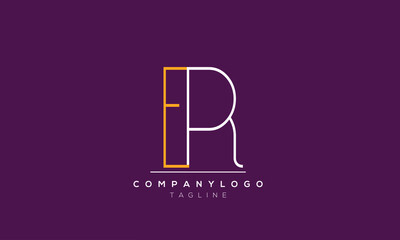 Abstract Letter Initial ER RE Vector Logo Design Template