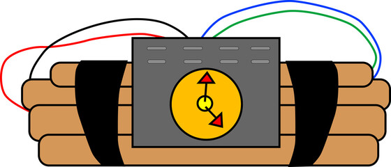 時限爆弾式のダイナマイト