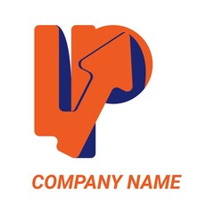 vector image of a logo concept that says UP