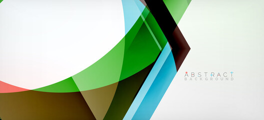 Obraz premium Vector color hexagons geometric abstract background