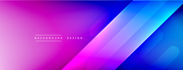 Dynamic lines abstract background. 3D shadow effects and fluid gradients. Modern overlapping forms