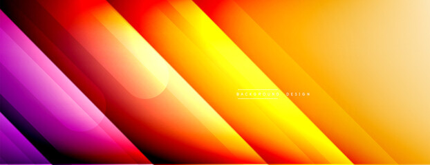 Dynamic lines abstract background. 3D shadow effects and fluid gradients. Modern overlapping forms
