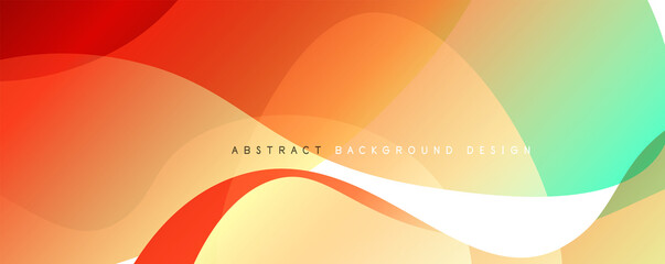 Trendy simple fluid color gradient abstract background with dynamic wave line effect. Vector Illustration For Wallpaper, Banner, Background, Card, Book Illustration, landing page