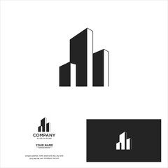 creative simple logo design building