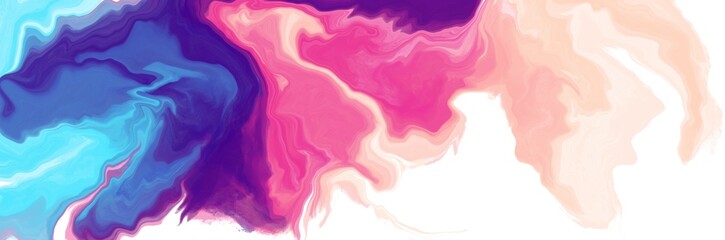 Unique painting art with purple, blue and light brown paint brush for presentation, card background, wall decoration, or t-shirt design