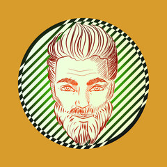 portrait of a person with a mask