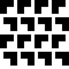 Abstract geometric black and white seamless pattern for web page, textures, card, poster, fabric, textile. Monochrome graphic repeating design. Modern minimalist stylish squared ornament.