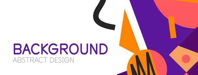 Abstract background with blocks, lines, geometric shapes. Techno or business concept for wallpaper, banner, background, landing page