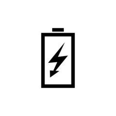 Battery icon isolated on white background