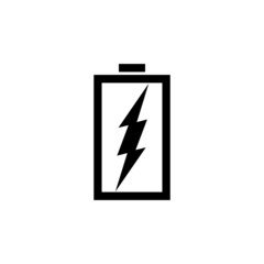 Battery icon isolated on white background