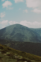 clouds over the mountain