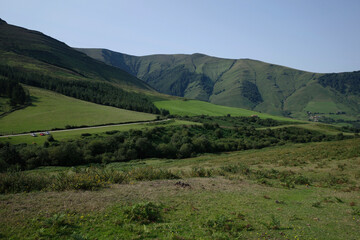 Fototapeta na wymiar Green hills in Basque Country