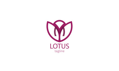 Premium vector template logo lotus flower