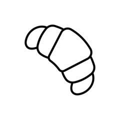 Croissant thin line icon. Modern vector illustration for bakery logo.