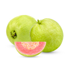 Fresh Guava fruit isolated on white background