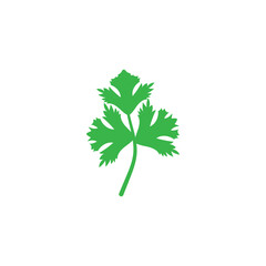 Coriander icon design illustration template