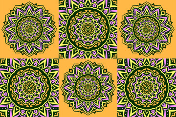vintage mandala art pattern abstract texture background