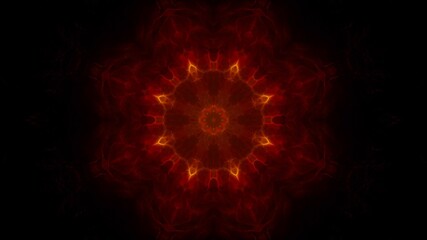 Flower Shapes Fire Plasma Energy Background