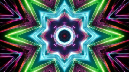 Flowing Colorful Light Flare Energy