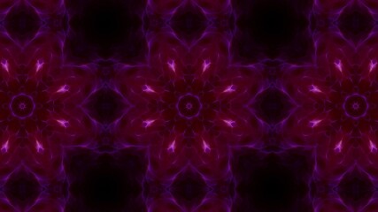 Purple and Crimson Glowing Kaleidoscope