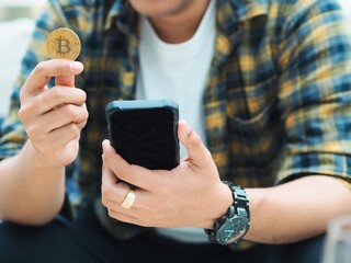 person holding a mobile phone